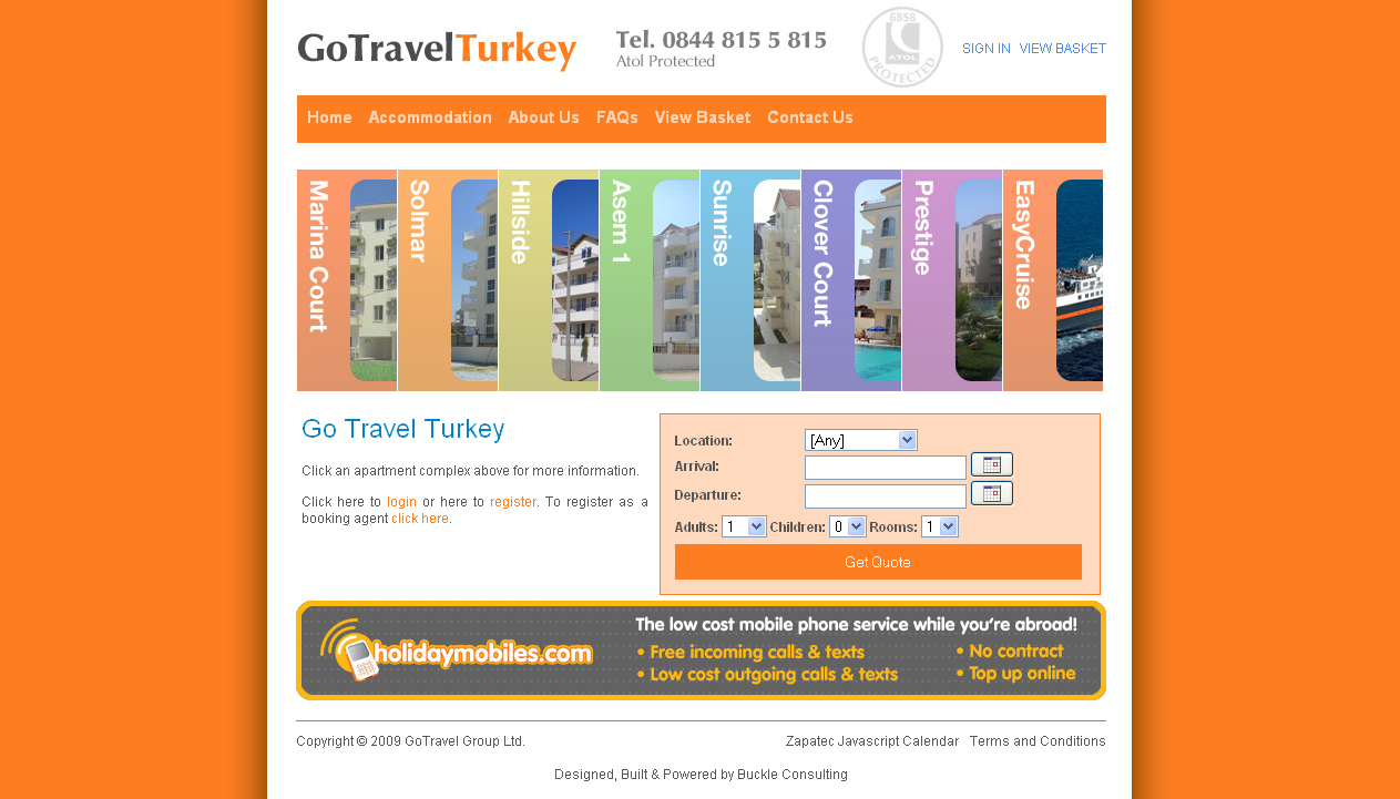 Go Travel Turkey platform screenshot